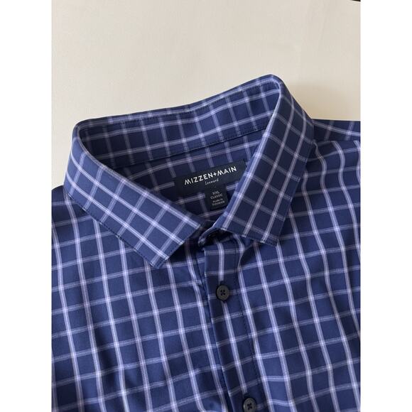 Mizzen+Main Shirt Mens XXL Plaid Leeward Classic Performance Stretch Long Sleeve - Picture 1 of 9